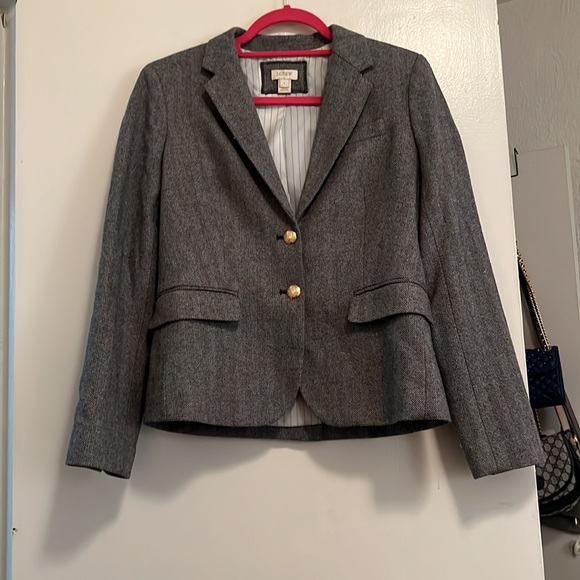Brand New Houndstooth J.Crew Blazer with Gold Buttons - Women’s Size 6 - Picture 3 of 7